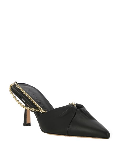 Black calf leather pump STUDIO AMELIA | F756CFSBLK